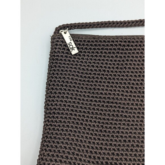 The sak Brown Crossbody crochet bag, small, zip top - Picture 5 of 12
